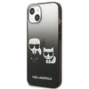 Karl Lagerfeld KLHCP13STGKCK iPhone 13 mini 5,4&quot; Hardcase schwarz / schwarz Gradient Ikonik Karl &amp; Choupette