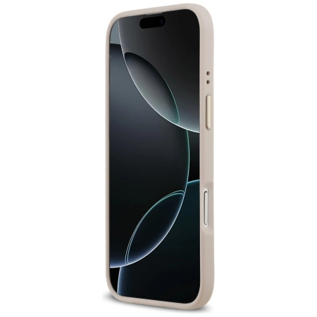 Guess 4G Strass Logo &amp; Big Strap Metal Buttons MagSafe Case für iPhone Air - Pink