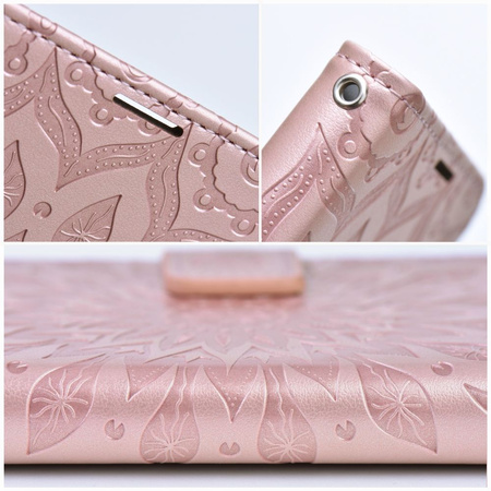 Kabura MEZZO Book do IPHONE 12 / 12 PRO mandala złoty róż