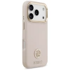 Etui Guess Grained Strass Logo MagSafe na iPhone 17 Pro - różowe