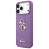 Guess Fixed Glitter Big 4G Hülle für iPhone 17 Pro Max - Lila