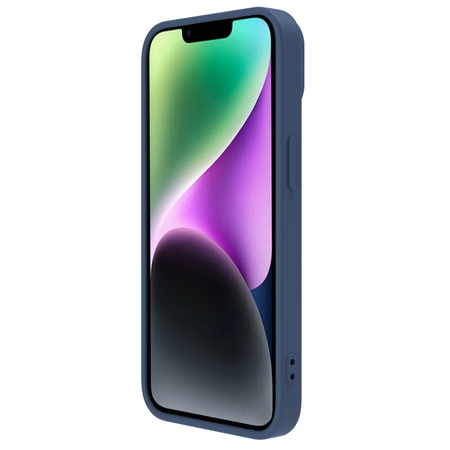 Nillkin CamShield Silky Silicone Case iPhone 14 case cover with camera cover blue