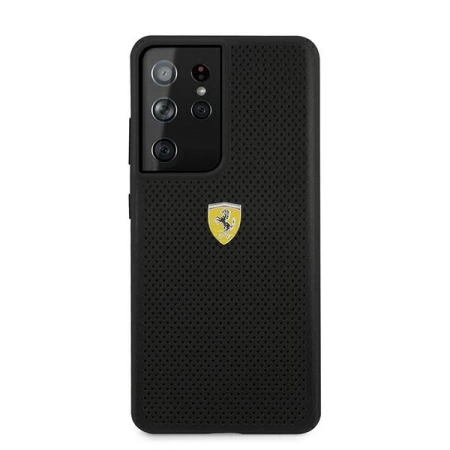 Ferrari FESPEHCS21LBK S21 Ultra G996 czarny/black hardcase On Track Perforated