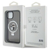Original Handyhülle IPHONE 13 / 14 / 15 Karl Lagerfeld Hardcase Ring Stand Karl&Choupettte MagSafe (KLHMP14SHMRSKCK) schwarz