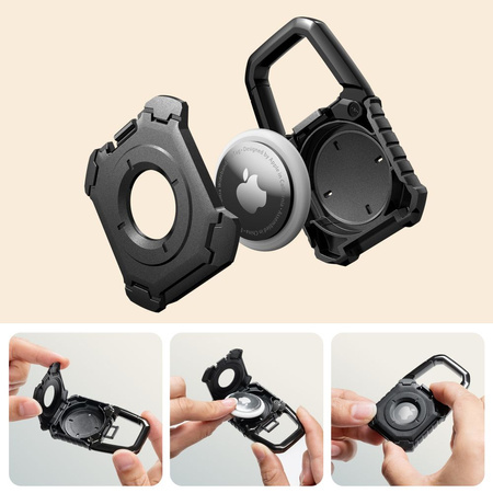 TECH-PROTECT KEVLAR APPLE AIRTAG 1 /2  BLACK