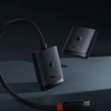 Adapter HDMI 2w1 4K 60Hz dwukierunkowy z wbudowanym kablem 1m Baseus AirJoy - czarny