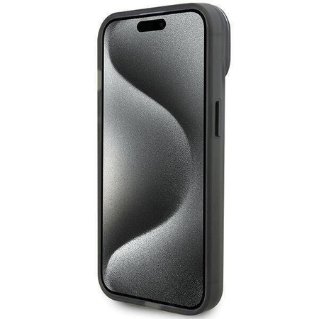 Ferrari FEHMP15SUSCAH iPhone 15 6,1&quot; transparentes Hardcase Ring Stand 2023 Collection MagSafe