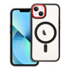 Futerał COLOR EDGE MAG COVER kompatybilny z MagSafe do IPHONE 13 czarno czerowny