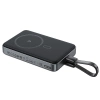 Powerbank Acefast M10 magnetyczny 2x USB-C PD 30W z ładowaniem indukcyjnym 15W i kablem USB-C - czarny