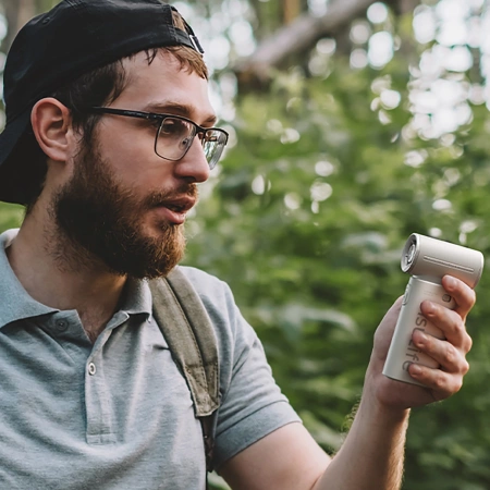 Jisulife Handheld Fan Life9 3600mAh Portable USB Fan - Gray