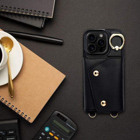 Futerał portfel WONDER dla IPHONE 13 czarny