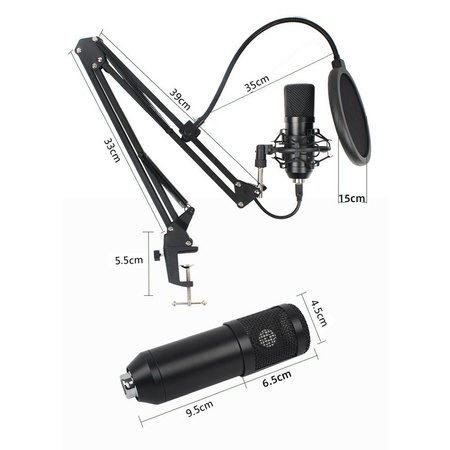 Mikrofon na wysięgniku pojemnościowy z membraną ART AC-03 USB