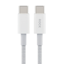 Rock Kabel Z20 - Typ C na Typ C - PD 60W 3A 1 metr biały