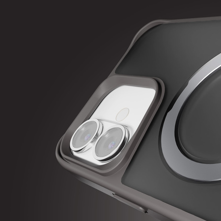 Nakładka Etteri Matt Mag Ring do iPhone 16 6,1" szara