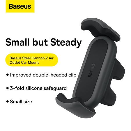 Baseus Steel Cannon 2 smartphone holder for the ventilation grille black (SUGP000001)