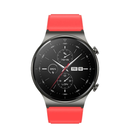 Pasek silikonowy do Huawei Watch GT 2 / 3 / 4 / 2 Pro / 3 Pro / 4 Pro / GT 2e - czerwony