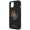 Guess nakładka do iPhone 13 Mini 5,4" GUHCP13SLS4GGBK czarny hard case Silicone 4G Logo