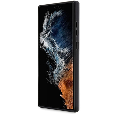 Guess GUHCS23LPCUMAK S23 Ultra S918 schwarz/schwarzes Hardcase Marble