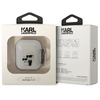 Original Case APPLE AIRPODS Karl Lagerfeld Gliter Karl&Choupette (KLA2HNKCTGT) transparent