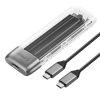 Kieszeń dyskowa M.2 NVME USB-C 3.2 10Gbps - szara