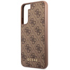 Guess 4G Metal Logo - Etui Samsung Galaxy S23 (brązowy)