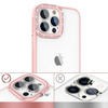 Kingxbar Sparkle Series etui iPhone 13 Pro z kryształami obudowa pokrowiec na tył plecki różowy