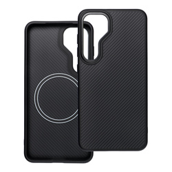 Carbon Elite Mag Cover kompatybilny z MagSafe pasuje do SAMSUNG S25 czarny