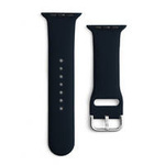 Silicone Strap APS silikonowa opaska do Watch 8 / 7 / 6 / 5 / 4 / 3 / 2 / SE (45 / 44 / 42mm) pasek bransoleta do zegarka czarny