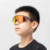 Rockbros Kinder-Fahrradbrille, polarisiert, UV-Schutz, schwarz