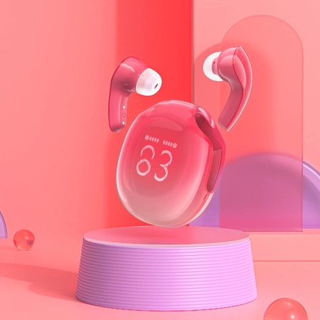 Słuchawki bezprzewodowe Acefast T9 Bluetooth 5.3 douszne - czerwone