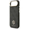 GUESS futerał do IPHONE 17 Air kompatybilny z MagSafe GUHMP17MP4GRMDEK (PU W/ 4G Strass Logo) czarny