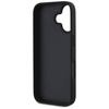 Etui IPHONE 16 Guess Hot Stamp 4G Pattern Triangle Metal Logo czarne