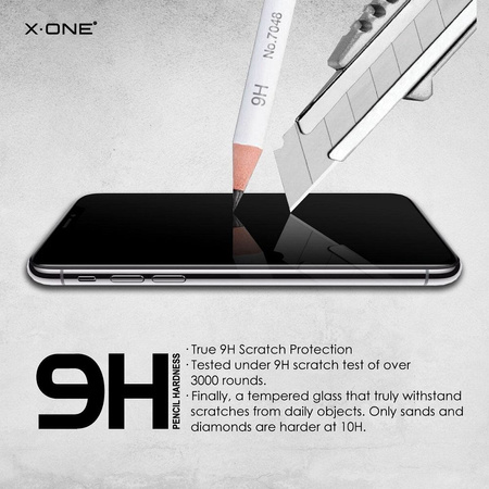 Szkło hartowane X-ONE Full Cover Extra Strong Matowe - do iPhone 16 Pro (full glue) czarny