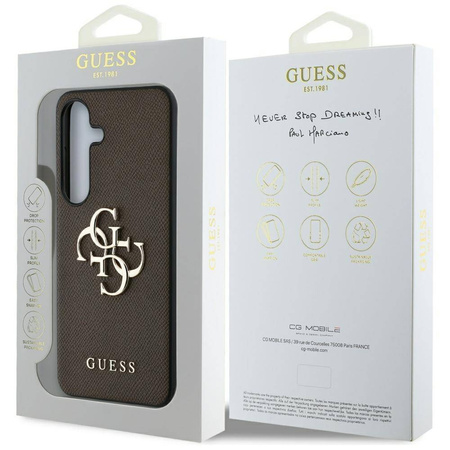 GUESS SAMSUNG S25+ GUHCS25MPGT4MBW CLASSIC LOGO BROWN