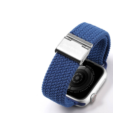 Dux Ducis Strap (Mixture II Version) Armband für Apple Watch SE, 8, 7, 6, 5, 4, 3, 2, 1 (41, 40, 38 mm) geflochtenes Armband blau
