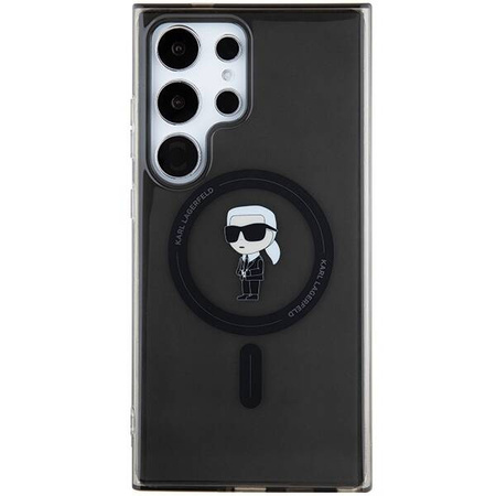 Original Case SAMSUNG GALAXY S24 ULTRA Karl Lagerfeld Hardcase IML Ikonik MagSafe (KLHMS24LHFCKNOK) black