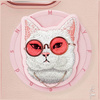 Etui Nimmy Glasses Cool Cat MagSafe do iPhone 16 Pro różowy