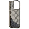 Karl Lagerfeld Liquide Glitter Monogram Gradient iPhone 15 Pro Hülle - Schwarz
