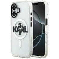 Etui Karl Lagerfeld IML Karl Sketch Logo MagSafe do iPhone 17 - przezroczyste