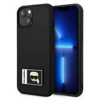 Karl Lagerfeld KLHCP13S3DKPK iPhone 13 mini 5,4" schwarz / schwarzes Hardcase Ikonik Patch
