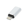 Adapter ładowarki Typ C do iPhone Lightning 8-pin srebrny