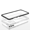 Clear 3in1 Case for Samsung Galaxy A73 Frame Cover Gel Black