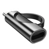 HOCO adapter Typ C (męski) do Lightning (żeński) z wyświetlaczem 3A 60W UA32A czarny