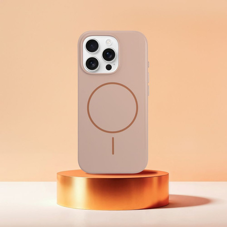 Glossy Mag Cover kompatybilny z MagSafe pasuje do IPHONE 17 pustynny złoty