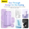 Baseus Comet Series powerbank with display 10000mAh 22.5W - white + USB-A - USB-C 0.3m cable - white
