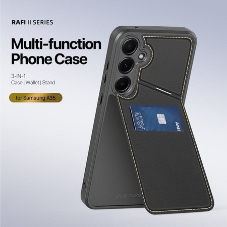 DUX DUCIS futerał RAFI II MAG z podstawką kompatybilny z MagSafe do SAMSUNG A35 czarny