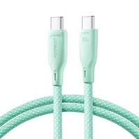 Joyroom Multi-Color Series SA34-CC3 USB-C/USB-C-Kabel 60 W, schnelle Übertragung, 1 m – Grün