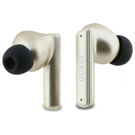 Guess Bluetooth headphones GUTWST88MCTGD TWS + docking station gold/gold Capsule Printed Logo