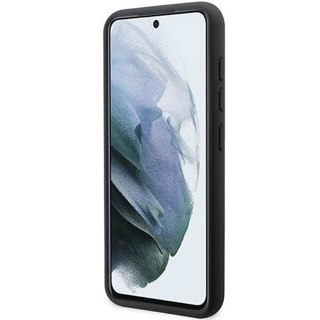 Guess Silicone Script Metal Logo - Etui Samsung Galaxy S23+ (czarny)