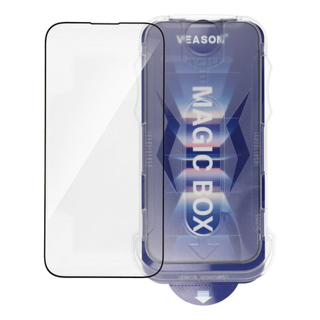 Szkło Hartowane 6D Pro Veason Easy-Install Glass - do Iphone 11 Pro Max czarny